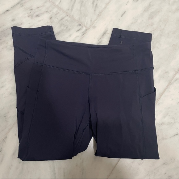 Lululemon Athletica Navy Pace Rival Crop Leggings 22” Size 6 - Picture 8 of 8